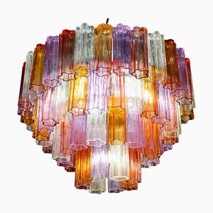 Mid-Century Multicolored Murano Glass Tronchi Chandelier, 1970s-MBH-1418452