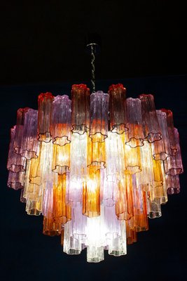 Mid-Century Multicolored Murano Glass Tronchi Chandelier-MBH-1260373