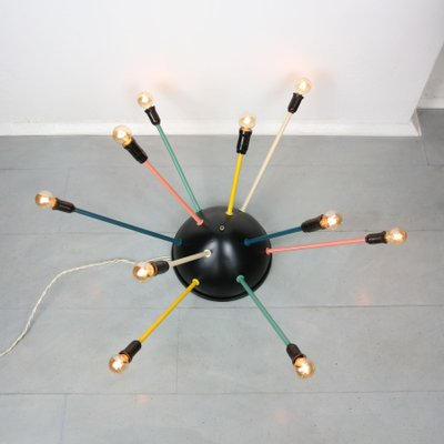 Mid-Century Multicolored Sputnik Chandelier, 1950s-HGJ-1123784