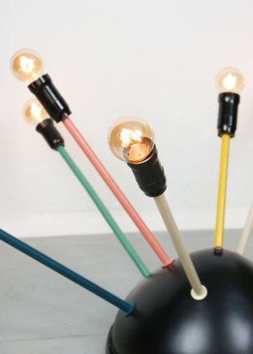 Mid-Century Multicolored Sputnik Chandelier, 1950s-HGJ-1123784