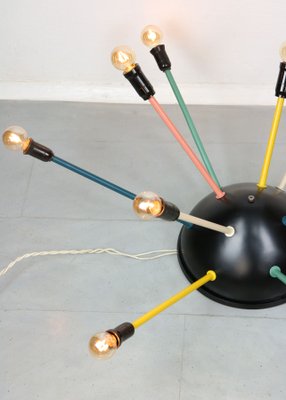 Mid-Century Multicolored Sputnik Chandelier, 1950s-HGJ-1123784