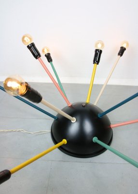 Mid-Century Multicolored Sputnik Chandelier, 1950s-HGJ-1123784