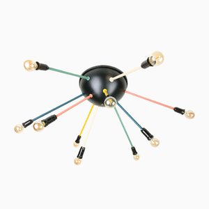 Mid-Century Multicolored Sputnik Chandelier, 1950s-HGJ-1123784