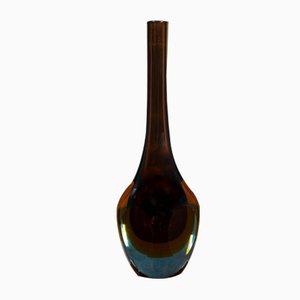 Mid-Century Murano Brown & Orange Vase-ZGQ-773314