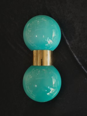 Mid-Century Murano Glass and Brass Wall Light, 1950-UH-1326291