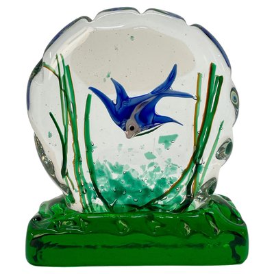 Mid-Century Murano Glass Aquarium Sculpture by Riccardo Licata for Cenedese, 1960s-JDR-1180041