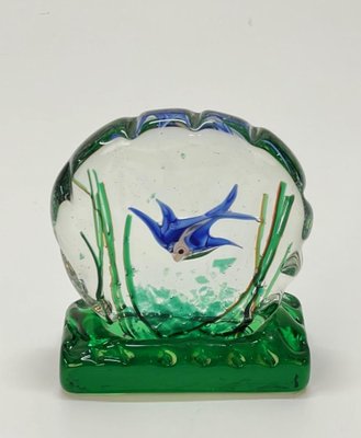 Mid-Century Murano Glass Aquarium Sculpture by Riccardo Licata for Cenedese, 1960s-JDR-1180041