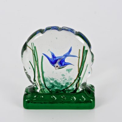 Mid-Century Murano Glass Aquarium Sculpture by Riccardo Licata for Cenedese, 1960s-JDR-1180041