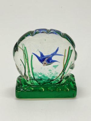 Mid-Century Murano Glass Aquarium Sculpture by Riccardo Licata for Cenedese, 1960s-JDR-1180041