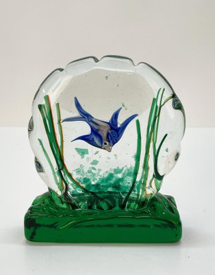 Mid-Century Murano Glass Aquarium Sculpture by Riccardo Licata for Cenedese, 1960s-JDR-1180041