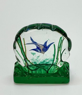 Mid-Century Murano Glass Aquarium Sculpture by Riccardo Licata for Cenedese, 1960s-JDR-1180041