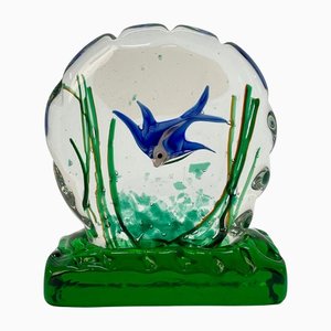 Mid-Century Murano Glass Aquarium Sculpture by Riccardo Licata for Cenedese, 1960s-JDR-1180041