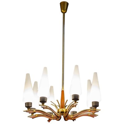 Mid-Century Murano Glass Chandelier from Stilnovo, Italy, 1958-MBH-1031694