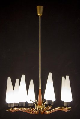 Mid-Century Murano Glass Chandelier from Stilnovo, Italy, 1958-MBH-1031694