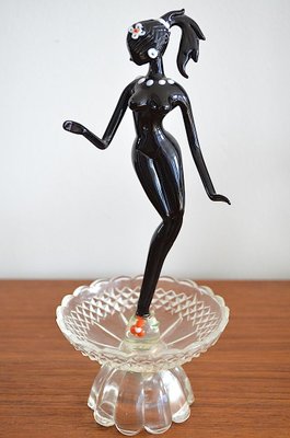 Mid-Century Murano Glass Dancer Figurine, 1950s-OV-729348