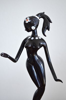 Mid-Century Murano Glass Dancer Figurine, 1950s-OV-729348