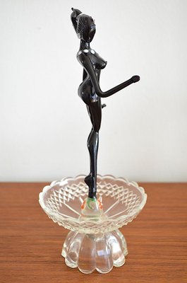 Mid-Century Murano Glass Dancer Figurine, 1950s-OV-729348