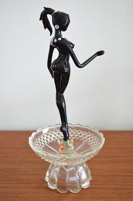 Mid-Century Murano Glass Dancer Figurine, 1950s-OV-729348