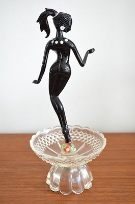 Mid-Century Murano Glass Dancer Figurine, 1950s-OV-729348