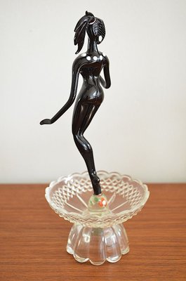 Mid-Century Murano Glass Dancer Figurine, 1950s-OV-729348