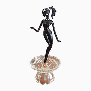 Mid-Century Murano Glass Dancer Figurine, 1950s-OV-729348