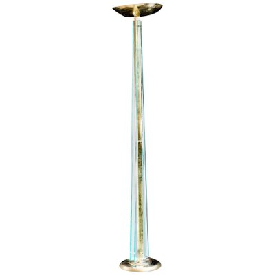 Mid-Century Murano Glass Floor Lamp Attributed to Pietro Chiesa for Fontana Arte, 1940s-MBH-1032586