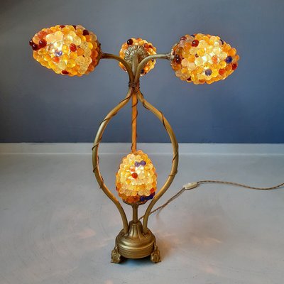 Mid-Century Murano Glass Grape Table Lamp, 1950s-SJU-846901