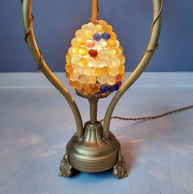 Mid-Century Murano Glass Grape Table Lamp, 1950s-SJU-846901