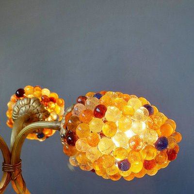 Mid-Century Murano Glass Grape Table Lamp, 1950s-SJU-846901