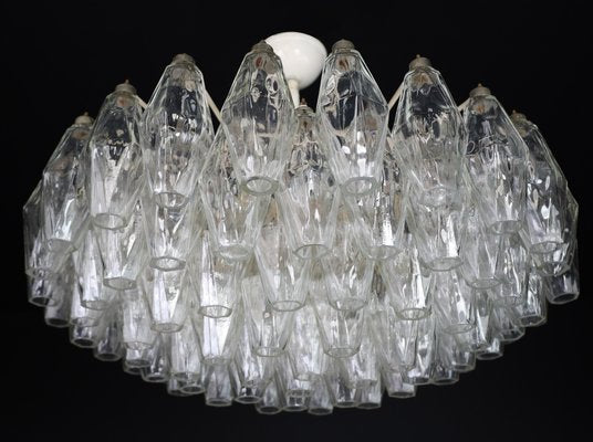 Mid-Century Murano Glass Poliedri Chandelier attributed to Carlo Scarpafor for Venini, Italy, 1960s-TRW-1797113