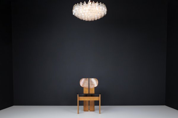 Mid-Century Murano Glass Poliedri Chandelier attributed to Carlo Scarpafor for Venini, Italy, 1960s-TRW-1797113