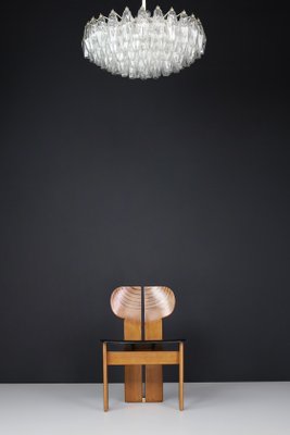 Mid-Century Murano Glass Poliedri Chandelier attributed to Carlo Scarpafor for Venini, Italy, 1960s-TRW-1797113