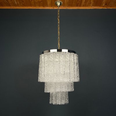 Mid-Century Murano Glass Tronchi Chandelier attributed to Toni Zuccheri for Venini, Italy, 1960s-WQC-1799542