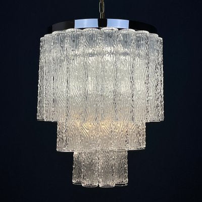 Mid-Century Murano Glass Tronchi Chandelier attributed to Toni Zuccheri for Venini, Italy, 1960s-WQC-1799542