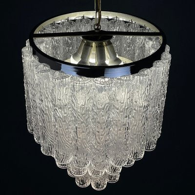 Mid-Century Murano Glass Tronchi Chandelier attributed to Toni Zuccheri for Venini, Italy, 1960s-WQC-1799542