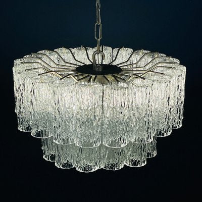 Mid-Century Murano Glass Tronchi Chandelier by Toni Zuccheri for Venini, Italy, 1960s-WQC-1803188