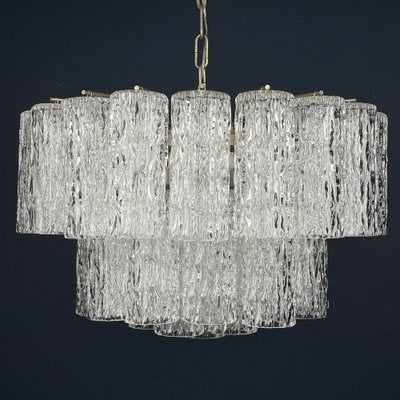 Mid-Century Murano Glass Tronchi Chandelier by Toni Zuccheri for Venini, Italy, 1960s-WQC-1803188