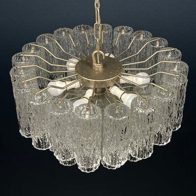 Mid-Century Murano Glass Tronchi Chandelier by Toni Zuccheri for Venini, Italy, 1960s-WQC-1803188