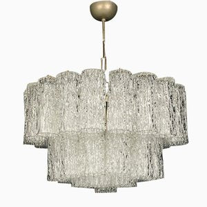 Mid-Century Murano Glass Tronchi Chandelier by Toni Zuccheri for Venini, Italy, 1960s-WQC-1803188