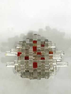 Mid-Century Murano Glass Wall Lamp by Albano Poli, 1970s-OT-1313296