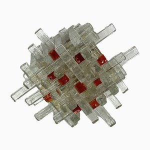 Mid-Century Murano Glass Wall Lamp by Albano Poli, 1970s-OT-1313296