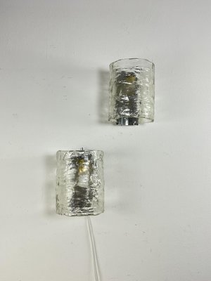 Mid-Century Murano Glass Wall Lamps in the style of Gino Cenedese, 1960s, Set of 2-YST-2035967