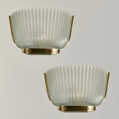 Mid-Century Murano Glass Wall Lights by Archimedes Seguso, Italy, 1940s, Set of 2-EW-1763421