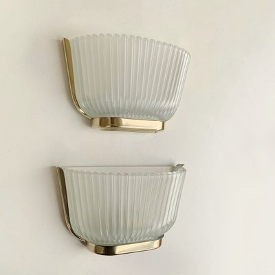 Mid-Century Murano Glass Wall Lights by Archimedes Seguso, Italy, 1940s, Set of 2-EW-1763421