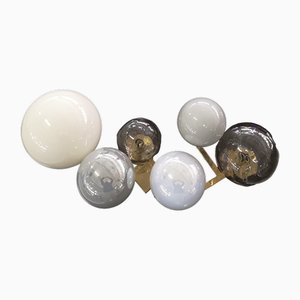 Mid-Century Murano Multicolor Wall Light in Art Glass and Brass, 2000-UH-1801277