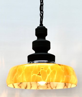 Mid-Century Murano Pendant Light with Glass Shade-MJY-1150361