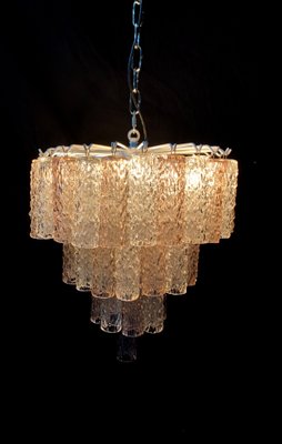 Mid-Century Murano Tube Chandelier Attributed to Venini-XQC-792015