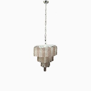 Mid-Century Murano Tube Chandelier Attributed to Venini-XQC-792015