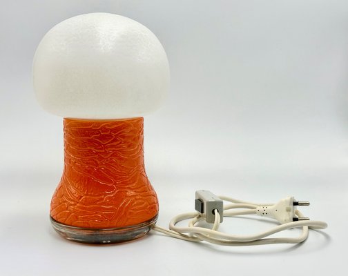 Mid-Century Mushroom Bedside Table Lamp by Karin Korn for Beleuchtungsglaskombinat Görlitz, 1960s-ZCY-1812875