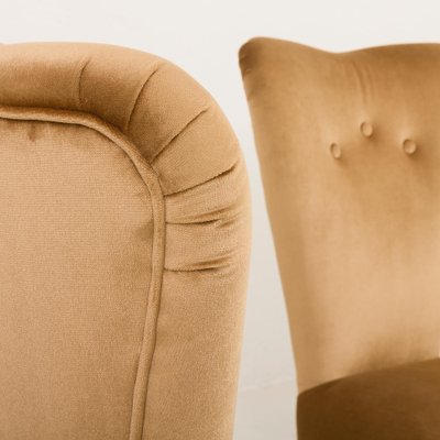 Mid-Century Neoclassical Italian Lounge Chairs in the style of Paolo Buffa, 1950s, Set of 3-UE-2036218